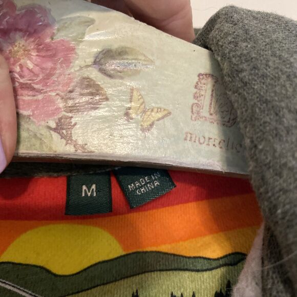 Orvis Signature Quarter-Zip Snap Sweatshirt Men's M Green - Picture 5 of 9